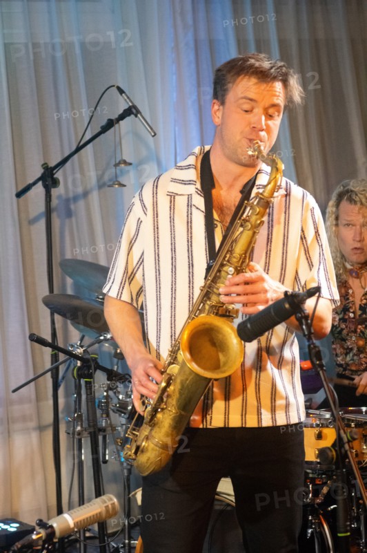 Marius Neset, Marius Neset Quartet, Watermill Jazz Club, Dorking, Surrey, Mar 2026. Creator: Brian O'Connor.