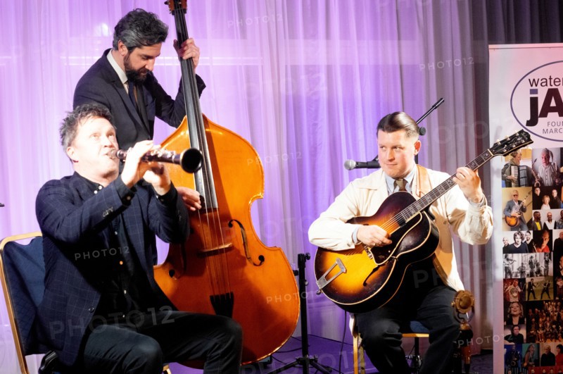 Adrian Cox Trio, Watermill Jazz Club, Dorking, Surrey, Feb 2026. Creator: Brian O'Connor.