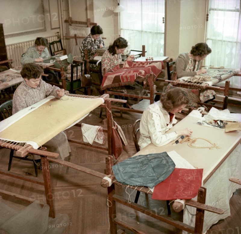The Main Workroom, Royal School of Needlework, c1955. Creator: Arthur Charles Kirby Ware.