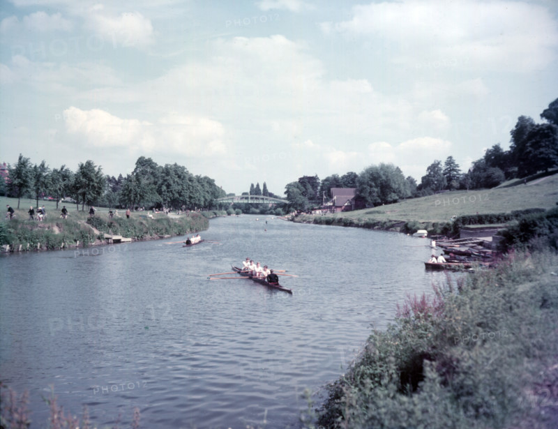 River Severn, Shrewsbury, Shropshire, c1955. Creator: Arthur Charles Kirby Ware.