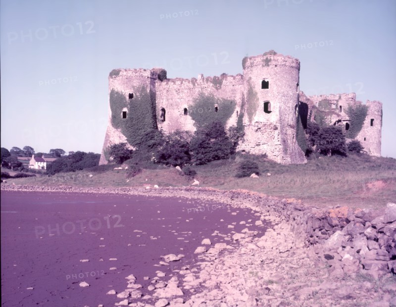 Carew Castle, Pembrokeshire, c1955. Creator: Arthur Charles Kirby Ware.
