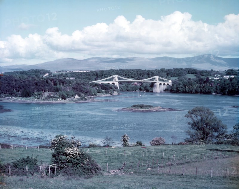 Menai Bridge, Wales, c1955. Creator: Arthur Charles Kirby Ware.
