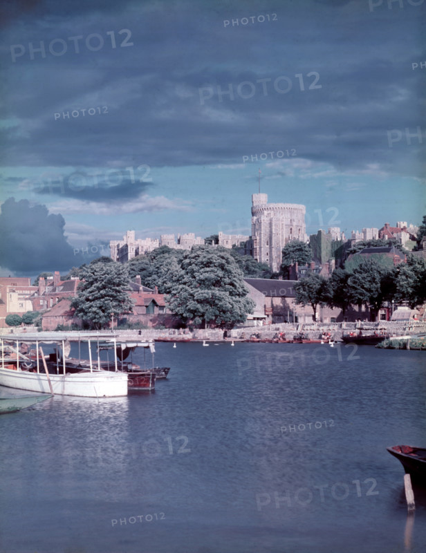 Windsor Castle from the Thames, Berkshire, c1955. Creator: Arthur Charles Kirby Ware.