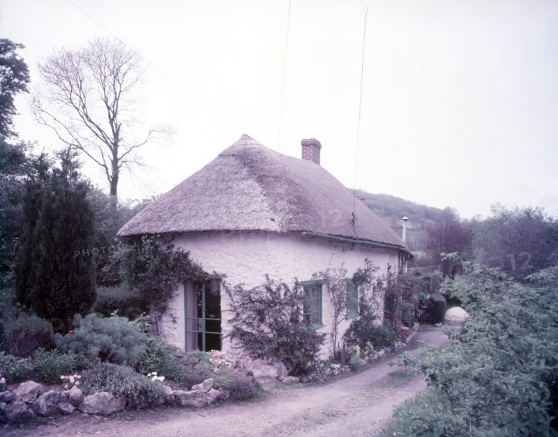 Thatched cottage at Hole Village, near Branscombe, Devon, c1955.  Creator: Arthur Charles Kirby Ware.