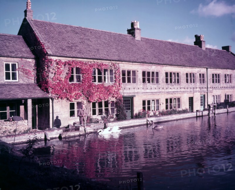 Old mill and cottages at Blockley, Gloucestershire, c1955. Creator: Arthur Charles Kirby Ware.