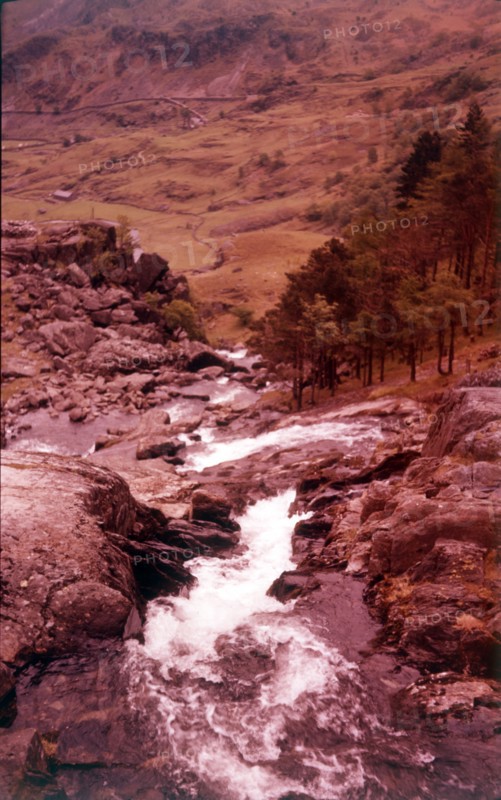 Ogwen Falls, Caernarvon, Wales, c1955.  Creator: Arthur Charles Kirby Ware.