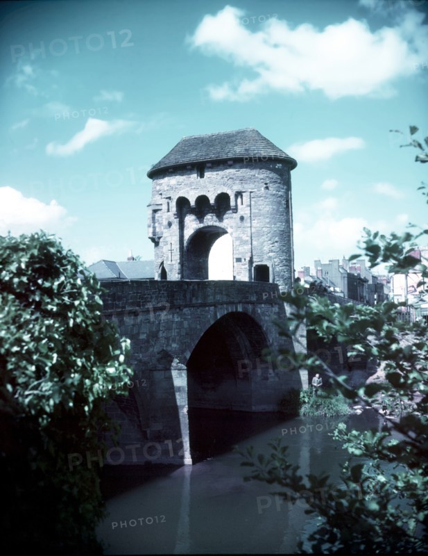 The Monnow Bridge, Monmouth, Monmouthshire, c1955.  Creator: Arthur Charles Kirby Ware.