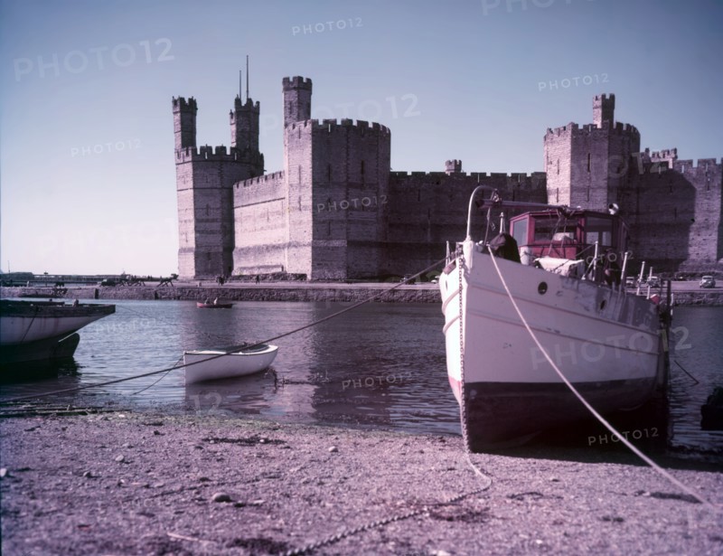 Caernarvon Castle, Caernarvon, Wales, c1955.  Creator: Arthur Charles Kirby Ware.