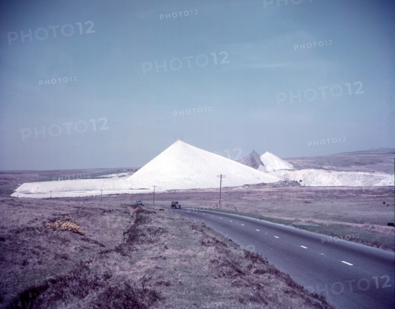 China clay mines near Bodmin, Cornwall, c1955. Creator: Arthur Charles Kirby Ware.
