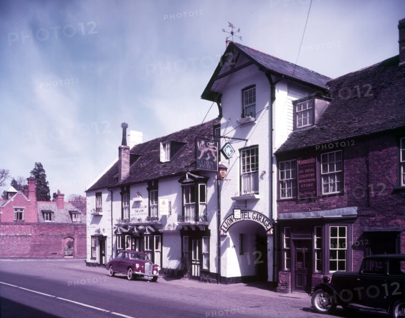 The Lion Hotel and coaching inn on Great North Road, Buckden, Huntingdonshire, c1955.  Creator: Arthur Charles Kirby Ware.