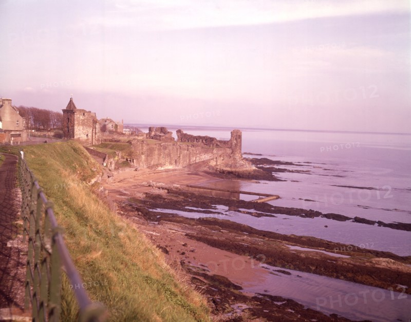 St Andrews Castle, Fife, Scotland, c1955.  Creator: Arthur Charles Kirby Ware.