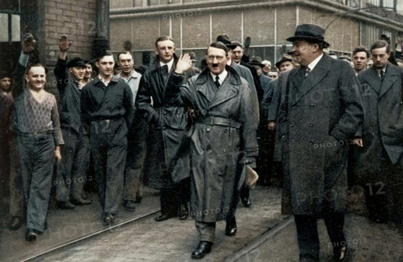 Adolf Hitler visiting industries in the Rhineland and Westphalia, Germany, 1936. Creator: Unknown.