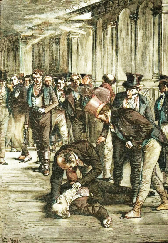 Assassination of Spencer Perceval, 1812 (1906). Creator: Unknown.