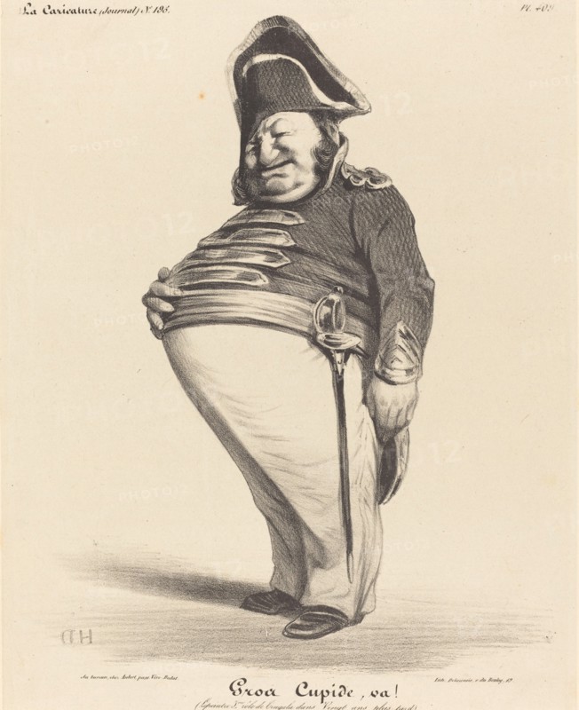 Gros Cupide, va!, 1834. Creator: Honore Daumier.