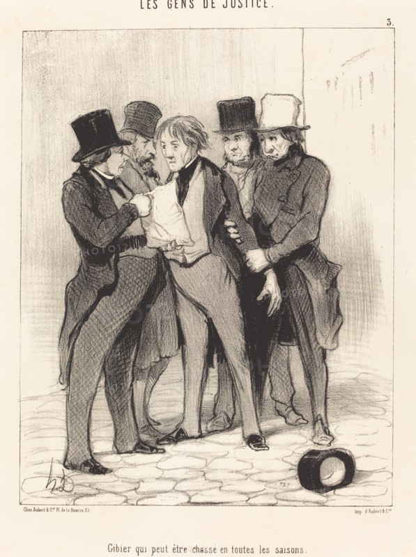 Gibier qui peut être chassé en toutes les saisons, 1845. Creator: Honore Daumier.
