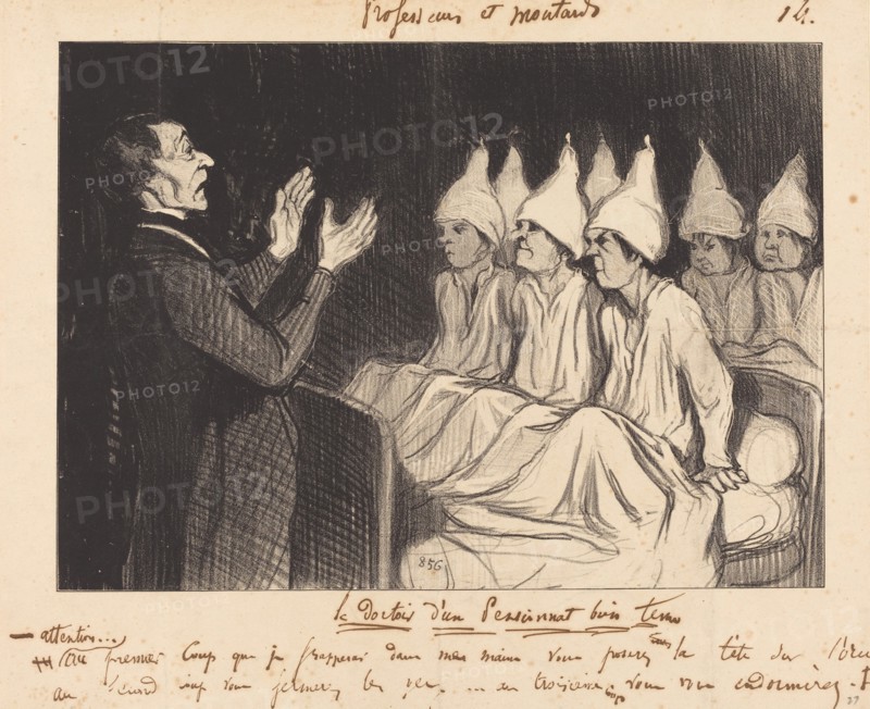 Le dortoir d'un pensionnat bien tenu, 1846. Creator: Honore Daumier.