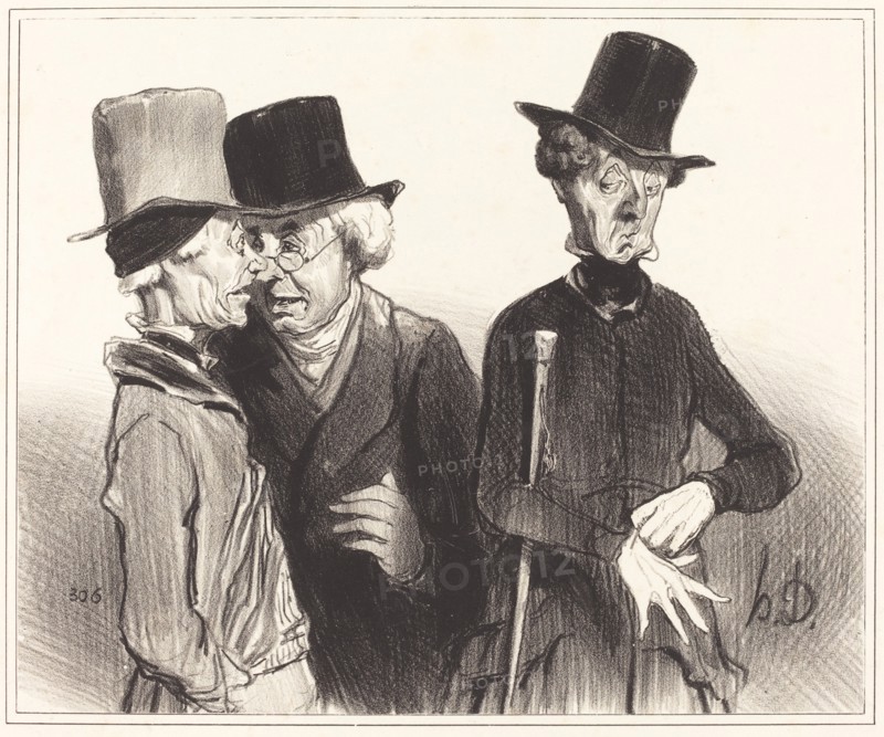 - Voilà! t'es devenu rentier, moi médecin, lui est devenu lion, 1841. Creator: Honore Daumier.
