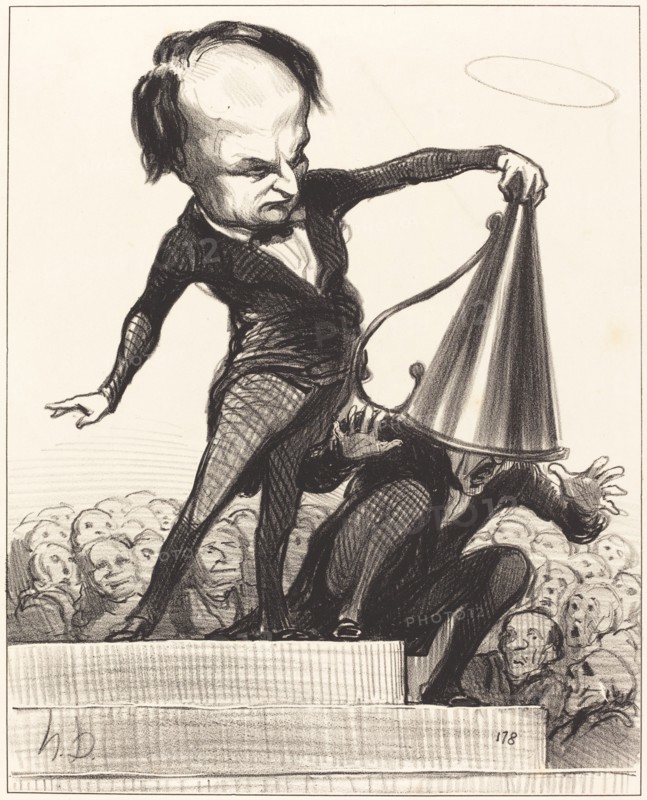Une gloire éteint l'autre, c1849. Creator: Honore Daumier.