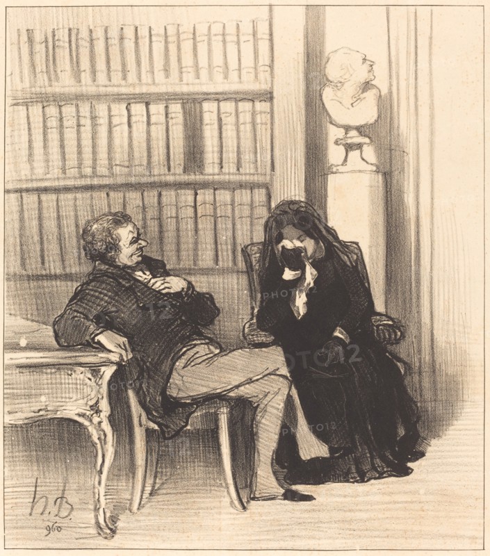 La veuve, c1846. Creator: Honore Daumier.