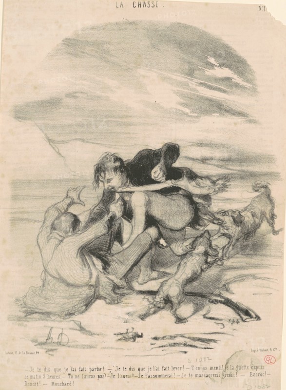 Je te dis que je l'ai fait partir!, 19th century. Creator: Honore Daumier.