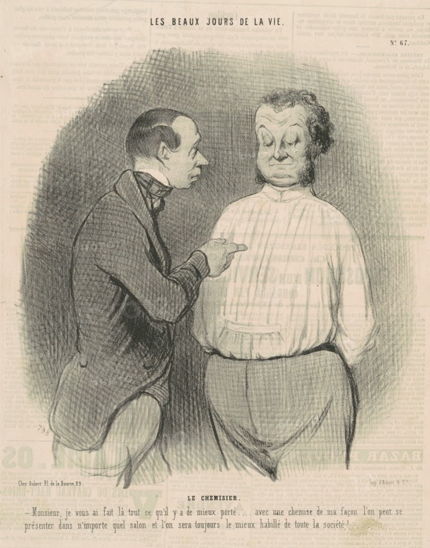 Le chemisier, 19th century. Creator: Honore Daumier.