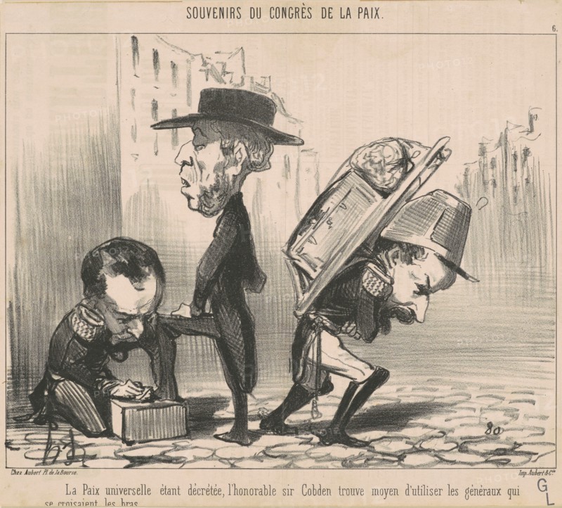 La paix universelle étant décrétée ..., 19th century. Creator: Honore Daumier.