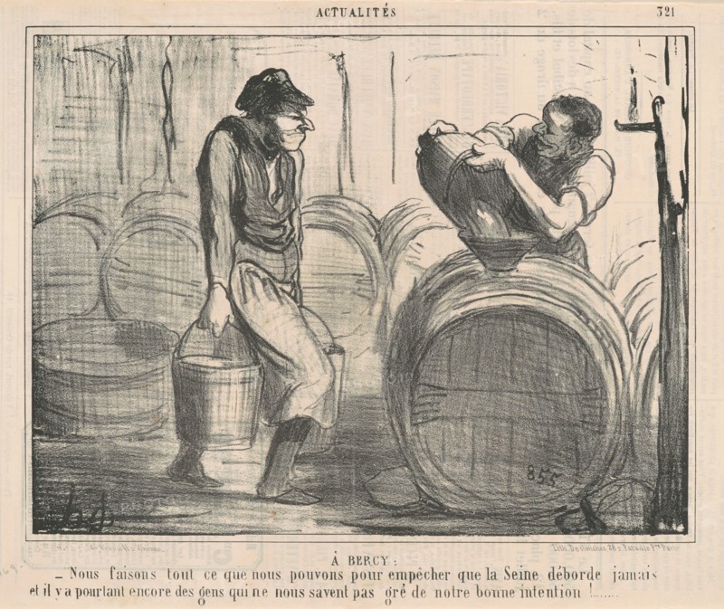 A Bercy: Nous faisons ... ce que nous pouvons ..., 19th century. Creator: Honore Daumier.