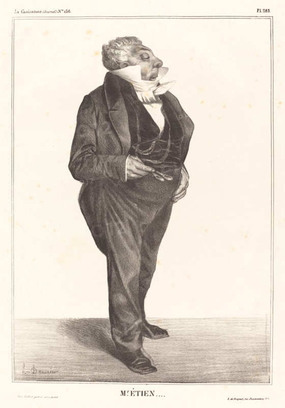 Mr. ÉTIEN... , 1833. Creator: Honore Daumier.