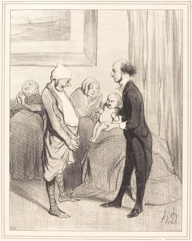 L'entrée dans la vie, 1843. Creator: Honore Daumier.