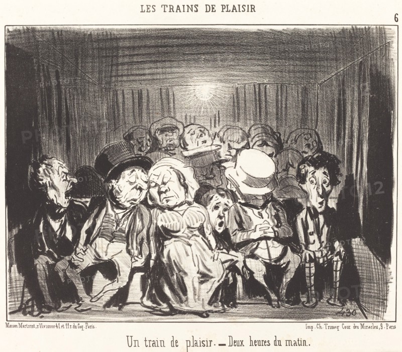 Un train de plaisir, 1852. Creator: Honore Daumier.