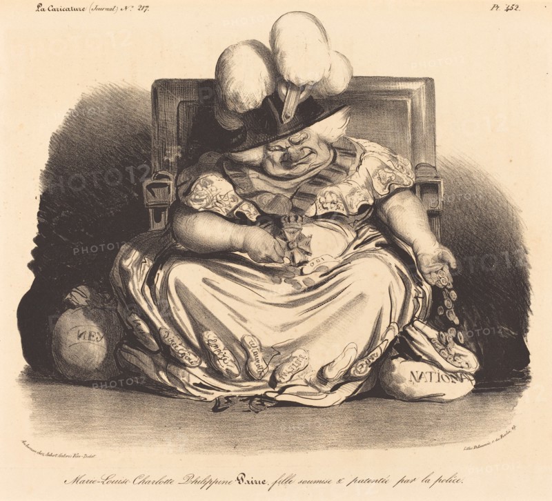 Marie-Louise-Charlotte-Philippine Pairie..., 1834. Creator: Honore Daumier.