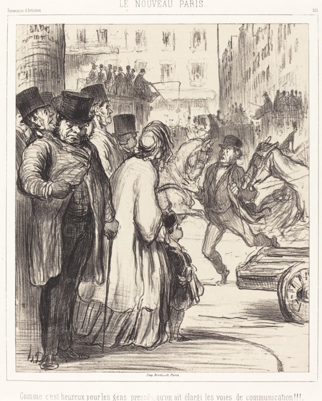 Le Nouveau Paris, 1862. Creator: Honore Daumier.
