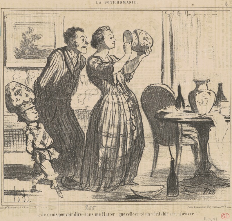 Je crois pouvoir dire, sans me flatter, que celle-ci est un véritable chef-d'oeuvre!, c1855. Creator: Honore Daumier.
