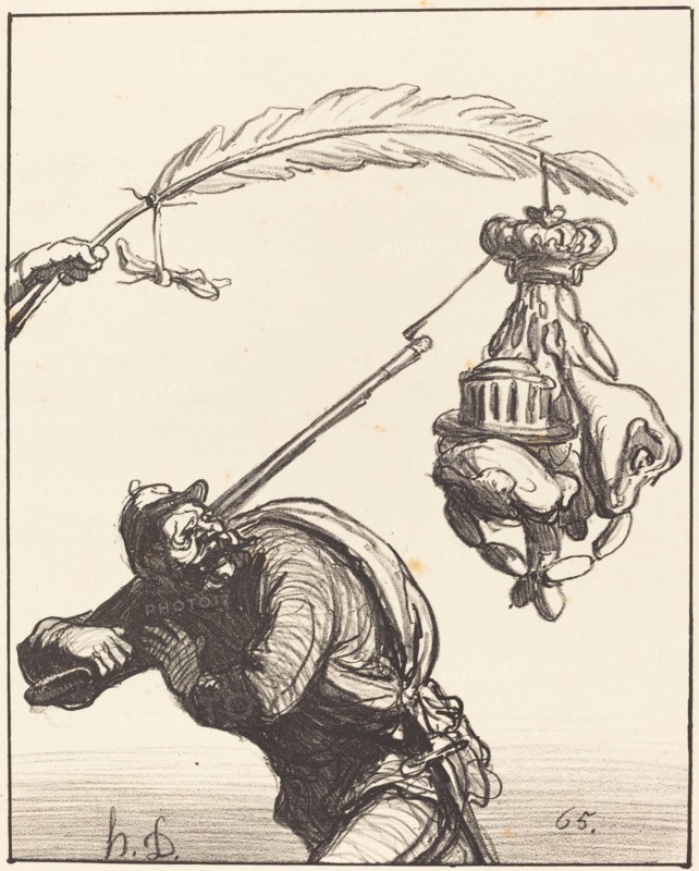 La paix à tout prix, 1870. Creator: Honore Daumier.
