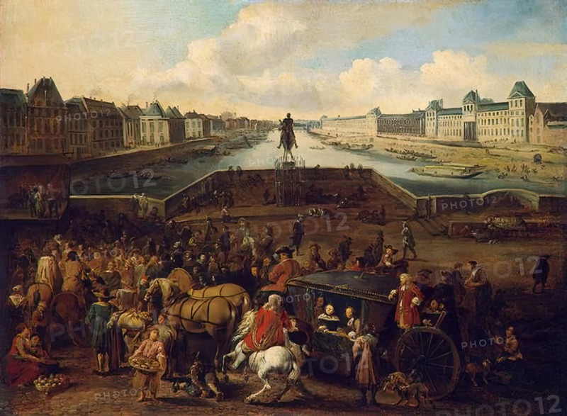 View of the Pont-Neuf in Paris, 1662. Creator: Hendrik Mommers.