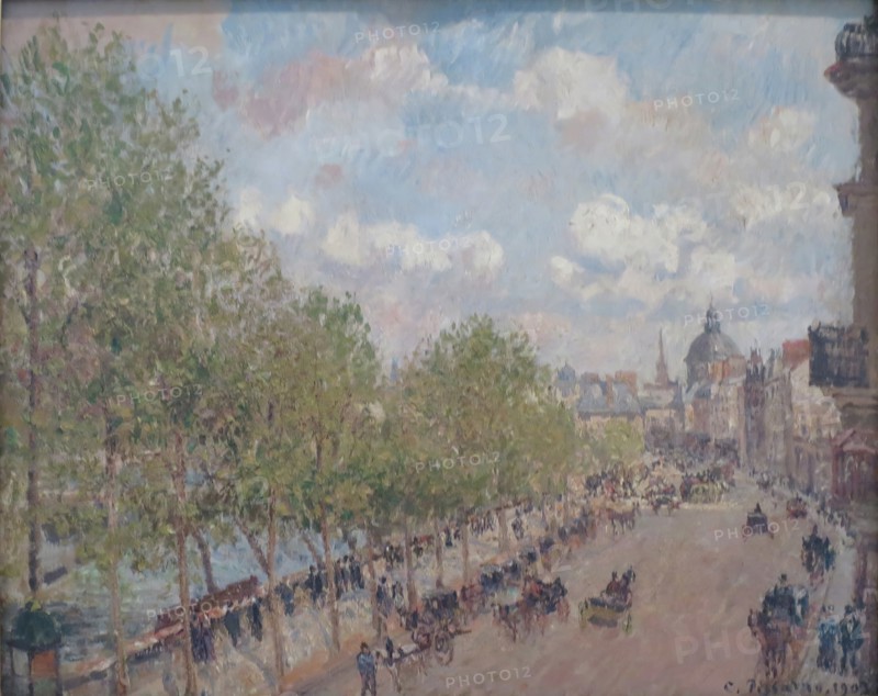The Quai Malaquais and the Institute  (de France), Spring, Sunlight (Fourth Series), 1903. Creator: Camille Pissarro.