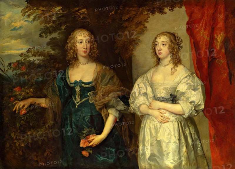 Portrait of Lady d'Aubigny and Countess Portland, 1638. Creator: Anthony van Dyck.