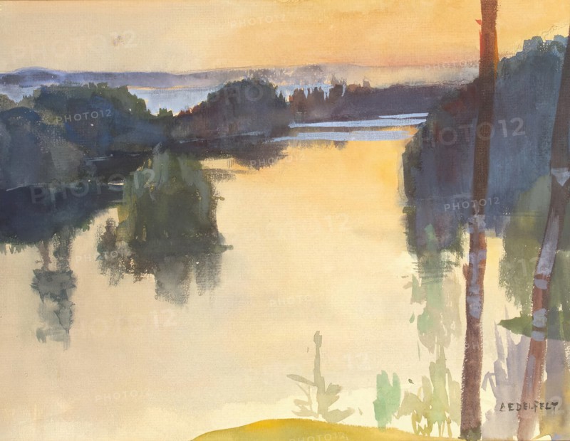 Landscape, 1889. Creator: Albert Edelfelt.