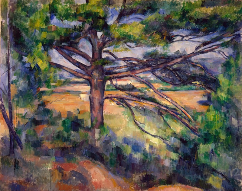 Grand pin et terres rouges, (Large Pine and Red Earth), 1896. Creator: Paul Cezanne.