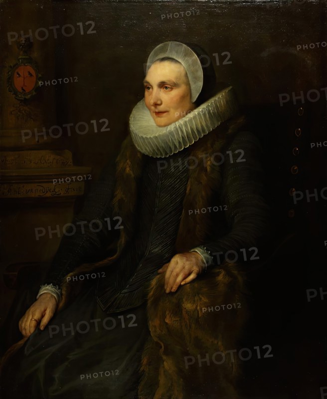 Portrait of Maria Bosschaert, wife of Adriaen Stevens, 1629. Creator: Anthony van Dyck.