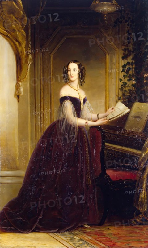 Portrait of Grand Princess Maria Nikolayevna, (1819-1876), 1841. Creator: Christina Robertson.
