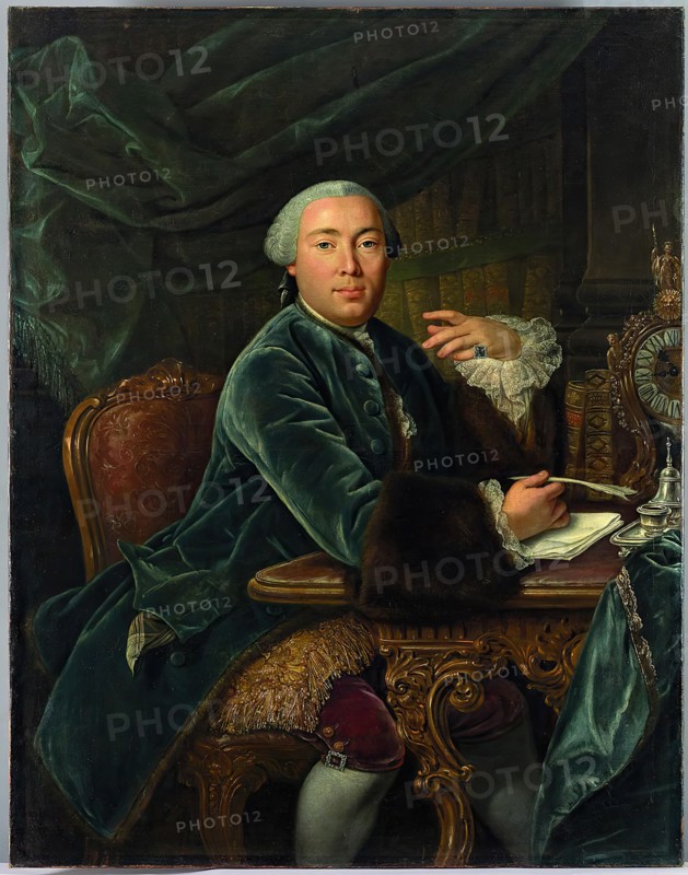 Portrait of Grigory Teplov, 18th century. Creator: David Luders.