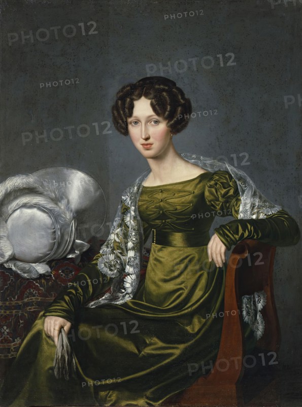 Portrait of Yelizaveta Paskaya-Sharapova, 1824. Creator: Ivan Eremeevich Yakovlev.