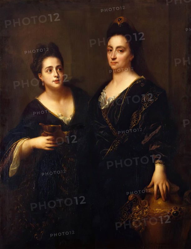 Two Actresses, 1699. Creator: Jean-Baptiste Santerre.
