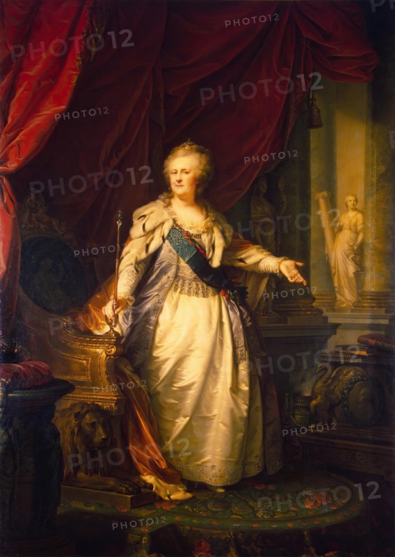 Portrait of Catherine II, 1793. Creator: Johann Baptist Lampi I.