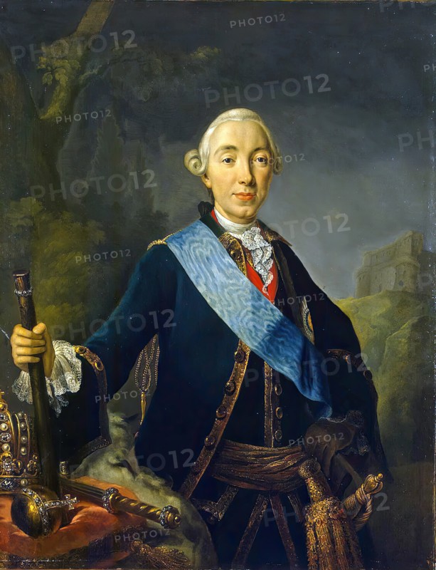 Coronation portrait of Emperor Peter III of Russia, 1761-1762. Creator: Lucas Conrad Pfandzelt.
