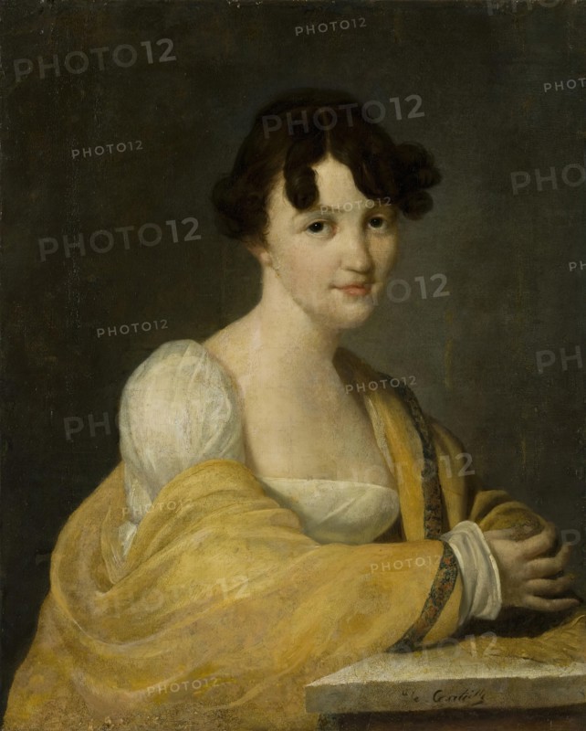 Portrait of a Woman from the Schmidt Family, 1825. Creator: Nicolas de Courteille.
