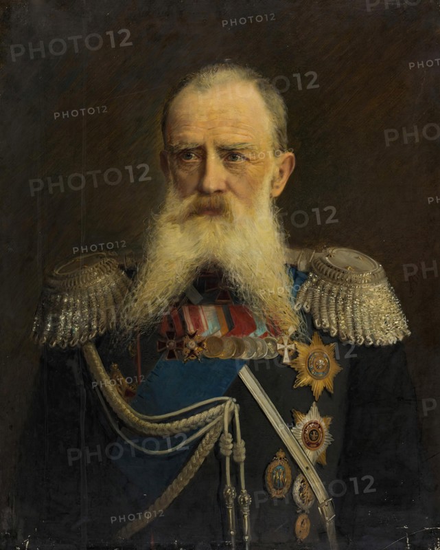 Portrait of a Lieutenant General (Director of the Imperial Alexander Lyceum), 1895. Creator: Alexander Fedorovich Pershakov.