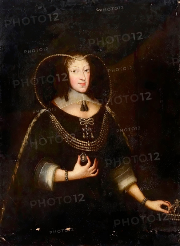 Portrait of Henrietta Maria, the Widow of the English King Charles I, 17th century. Creator: Unknown.