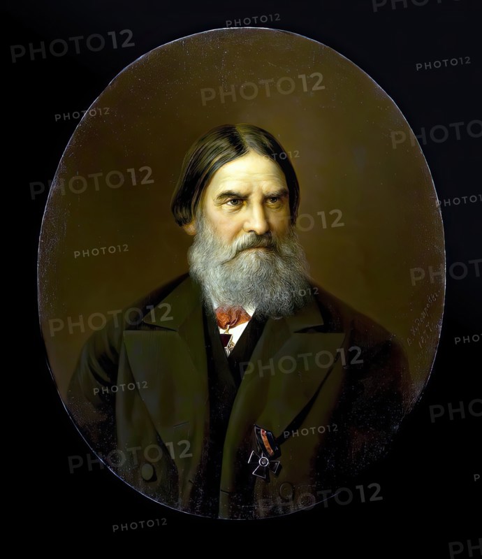 Portrait of Merchant S.P. Eliseev, 1877. Creator: Vasily Khudyakov.
